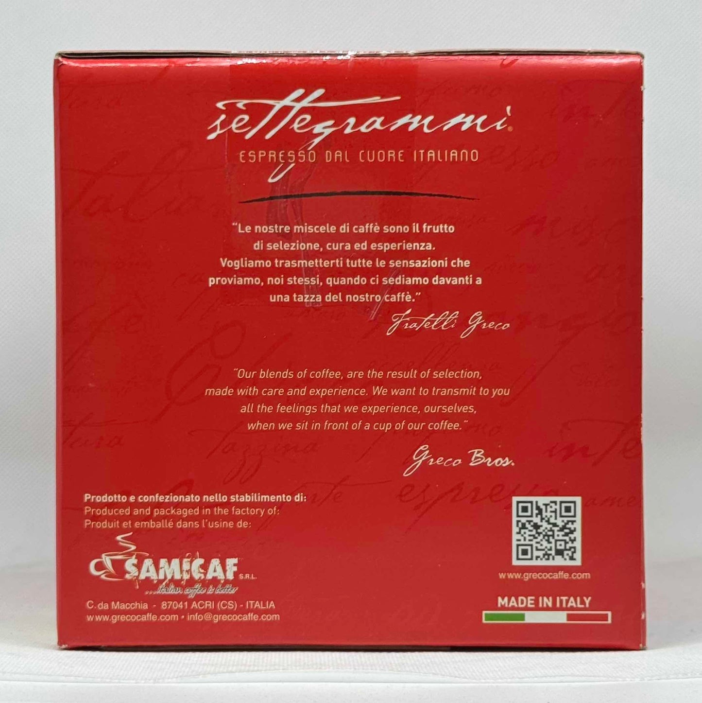 Greco Caffè Super Crema Cialde ESE