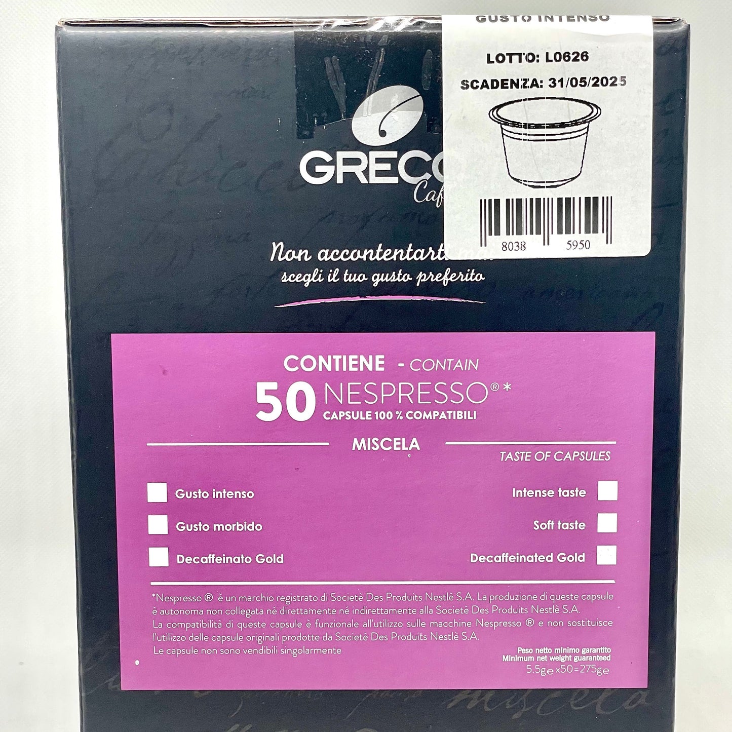 Greco Caffè Capsule Nespresso