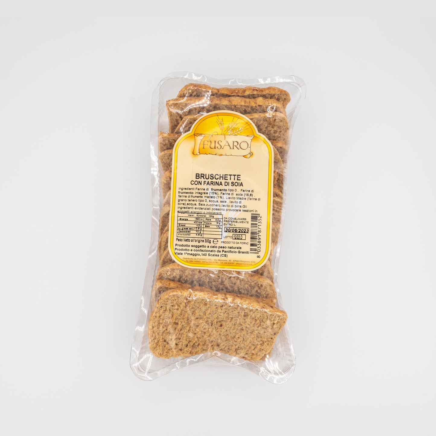 Bruschette con Farina di Soia